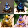Resin Art Crystal Ball Pyramid Home Decor With Modern Minimalist Style For Living Room Display