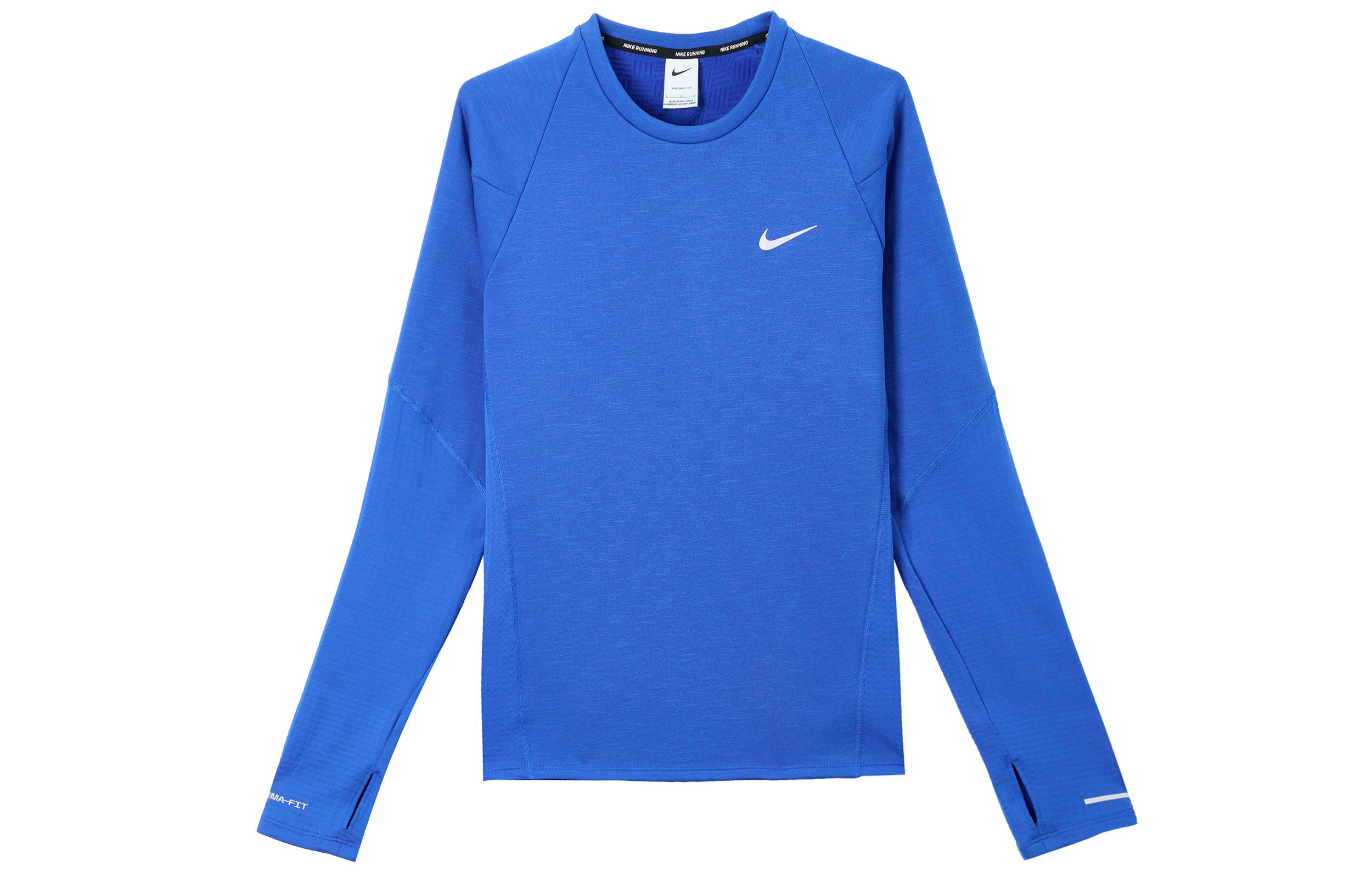 Nike Elemental T Shirts Men s Game Royal Blue Crew Neck Moderate Straight Fit FB8568-480 L