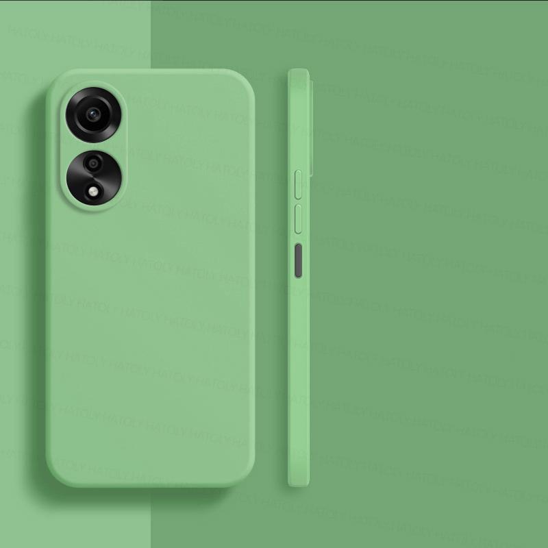 

Для OPPO A78 4G Чохол OPPO A78 4G Cover Shell ТПУ протиударний рідкий силіконовий захисний захисний чохол для телефону OPPO A78 4G OPPO A78 4G зелений