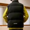Fila Fusion FOB Series Solid Color Zipper Stand Collar Sleeveless Down Vest Unisex vests Black T11U343906F-BK