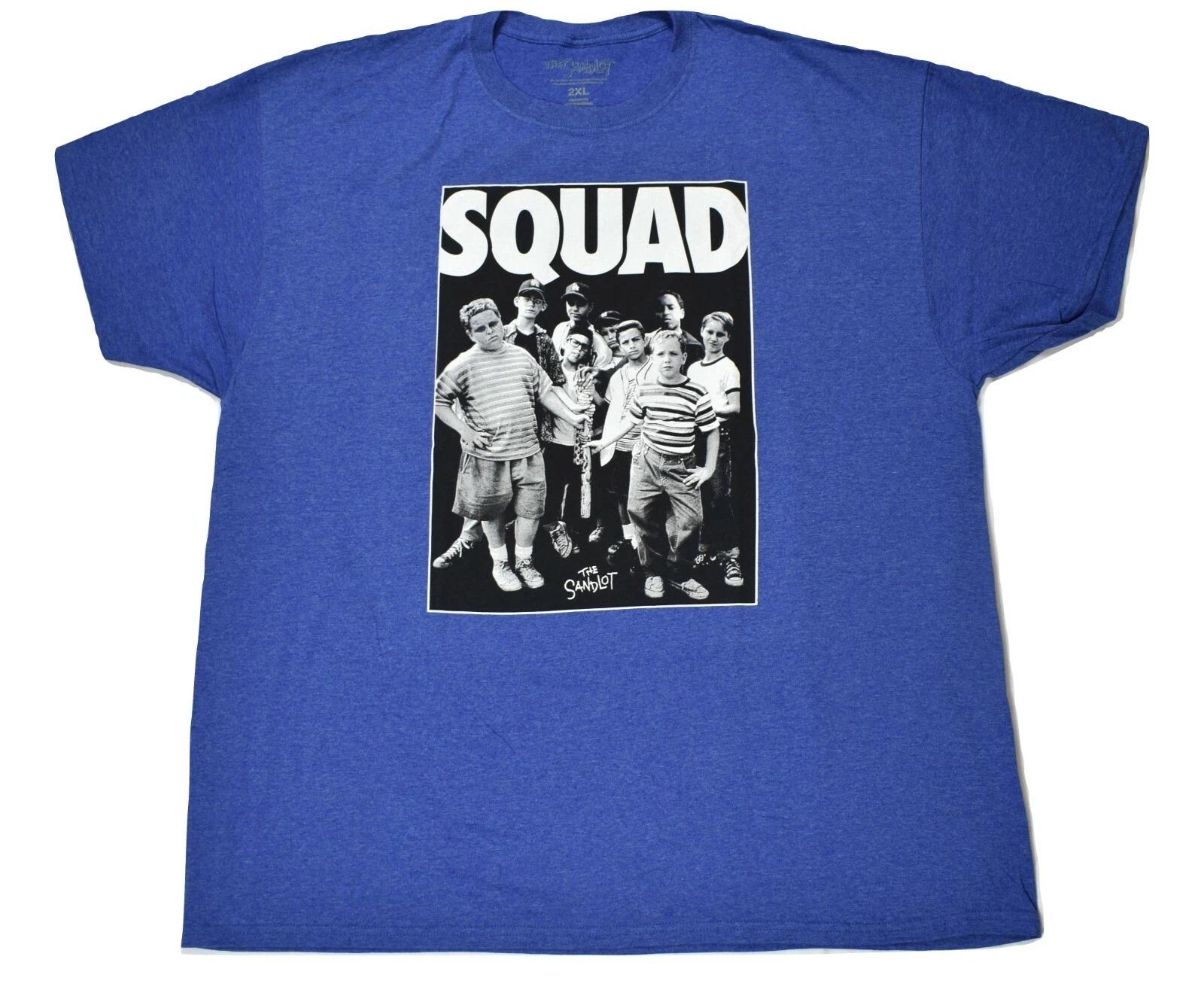 The Sandlot Mens Baseball Movie Squad Ocean Blue Shirt New 2XL 3XL