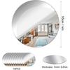 Acrylic Round Mirrors Self Adhesive Non Glass Mirror Circle Wall Mirror Clear Wall Sticker Decals for Wedding Table Centerpiece and Home Living Room