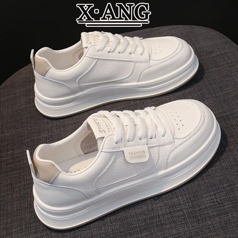 

Leather little white shoes women s soft soles are not tired feet single shoes new autumn shoes women s board shoes casual sports shoes 40