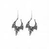 Dark Punk Style Earrings Retro Black Bat High-end Halloween Earrings