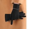Button Winter Gloves Fleece Cycling Mittens Simple Women Gloves  Female