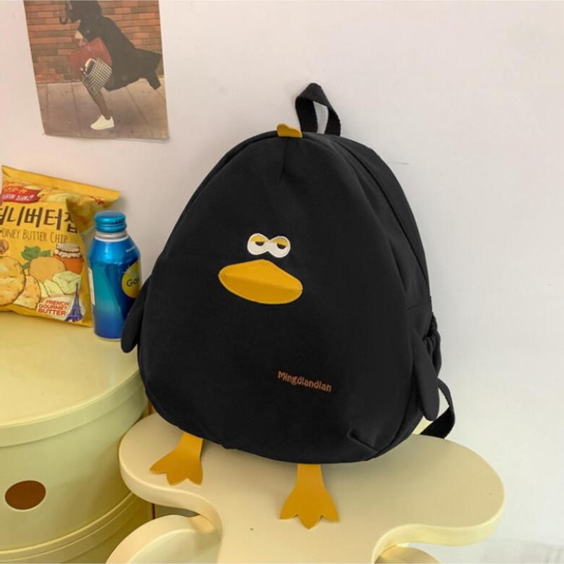 Cartoon Duck Backpack With Large Capacity Simplicity Versatile Party Backpack Leisure Travel Bag