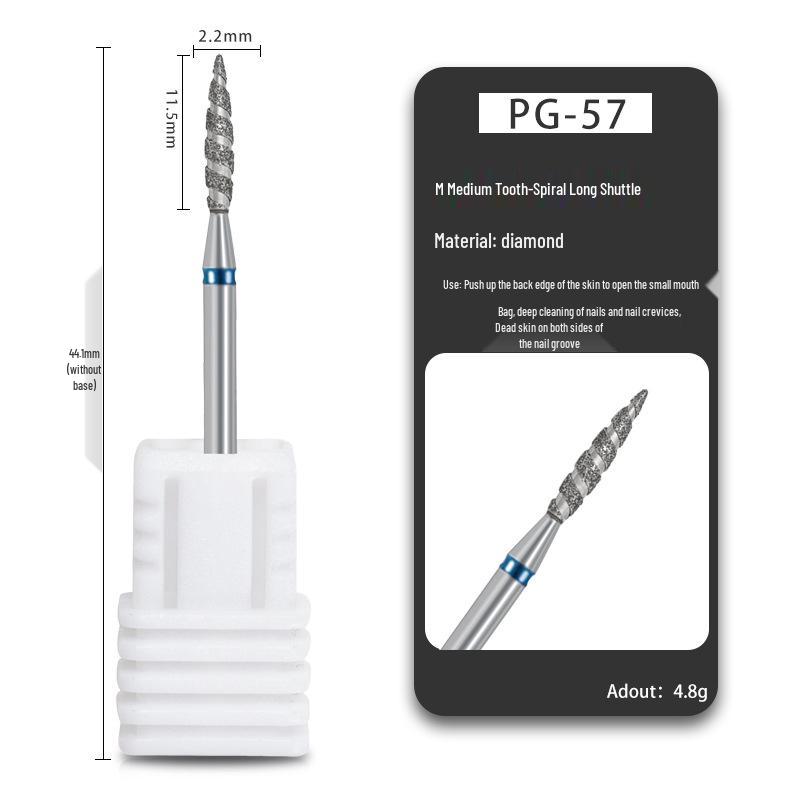 Russischer Diamantschleifer Maniküre-Werkzeug zur Nageloberflächen-Vorbehandlung