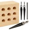 T-handle Taper Reamers for Woodworking Hexagonal Tapered Hex Reamer Bridge Pin Hole Handheld Conical Reamer Cutting Tool