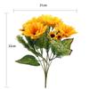 Garde Party 13 sunflower head Home Decoration Flower Bouquet Artificial Flowers Yellow Sunflower