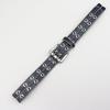 Men's and Women's European & American Punk Style Leather Belt with Flower Rivet and Eyelet Design