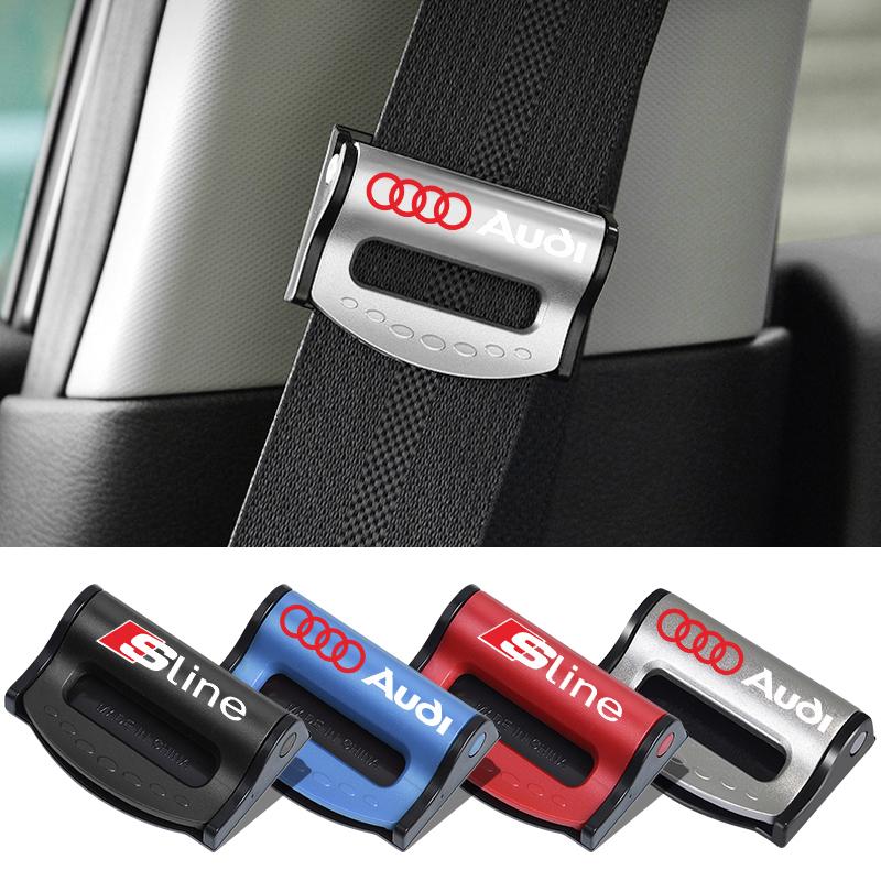 Car Seat Belts Clips Safety Adjustable Stopper Buckle Clip for Audi A3 A4 B5 B6 A3 8P 8V 8L A5 A6 C6 C5 A1 A7 A8 Q2 Q3 TT RS3 RS4