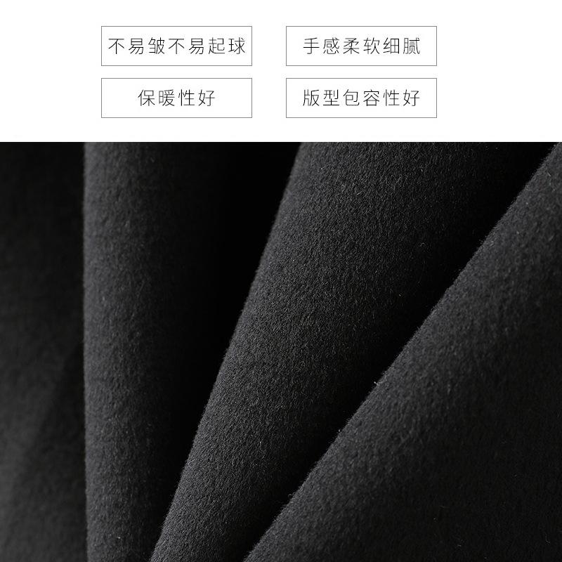 Double-sided woolen cashmere coat for women's short autumn and winter new loose small woolen coat for women