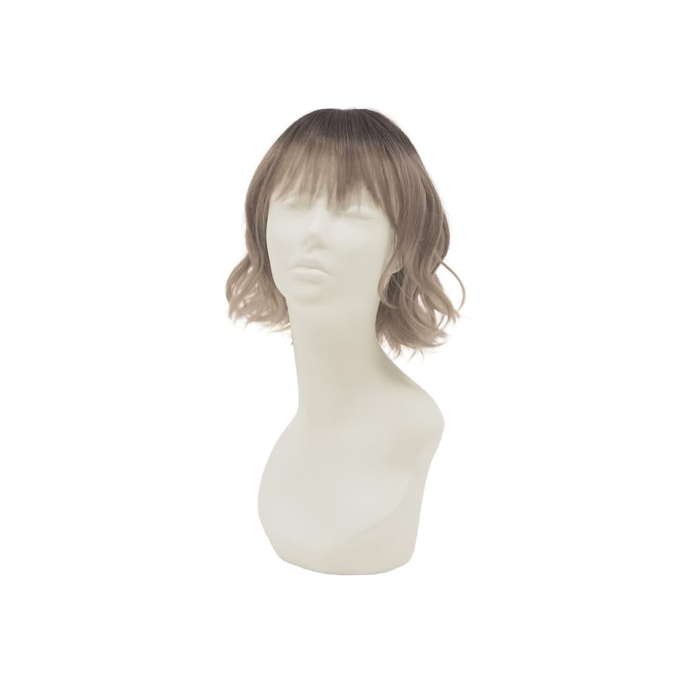 

Priscilla Hat Wig Fit Wavy Bob BO-15 Wig TDMT/Heat-Resistant Dusty Milk Tea