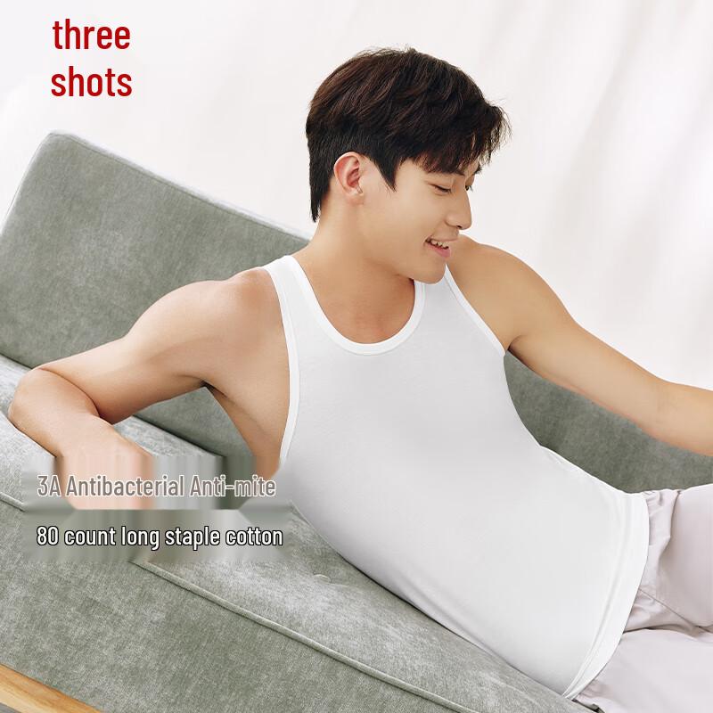 Threegun Men's 80-Count Long-Staple Cotton Vest
