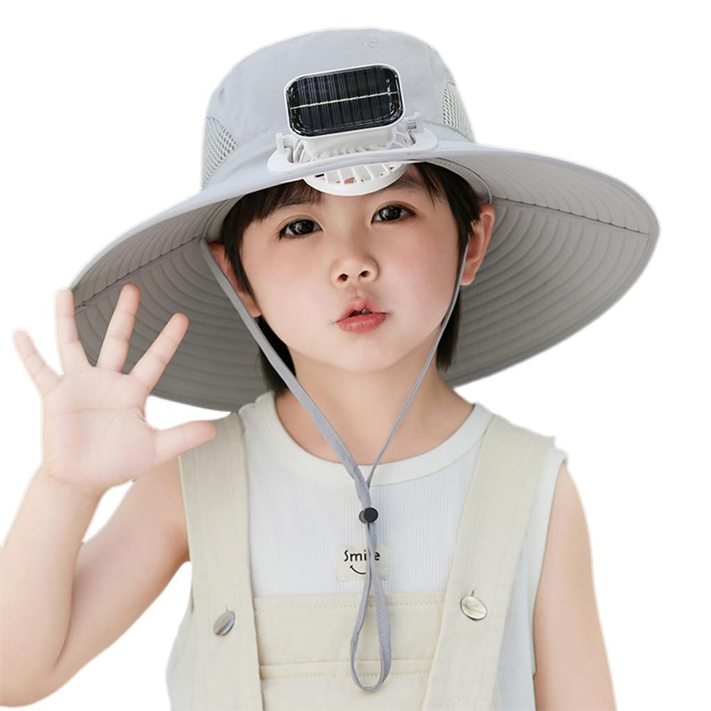Wide Brim Sun Hat Lightweight Echargeable Sun Fan Hat Built-In Fan Cooling Sunhat Hats For Men Women Beach Hiking Camping