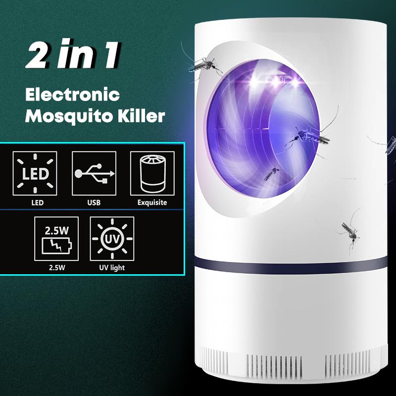 USB LED UV Mosquito Lamp Indoor Insect Proof Light Outdoor Pest Control Lamp Inhalation Mosquito Killer Phototactile Sensing