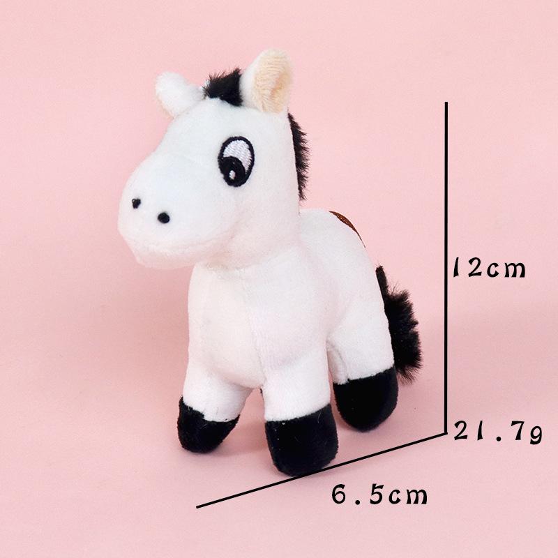 Roztomilý kreslený poník plyšová dekorace přívěsek na klíče Kawaii poník ozdoba plyšové panenky hračky batoh přívěsek doplňky dárky