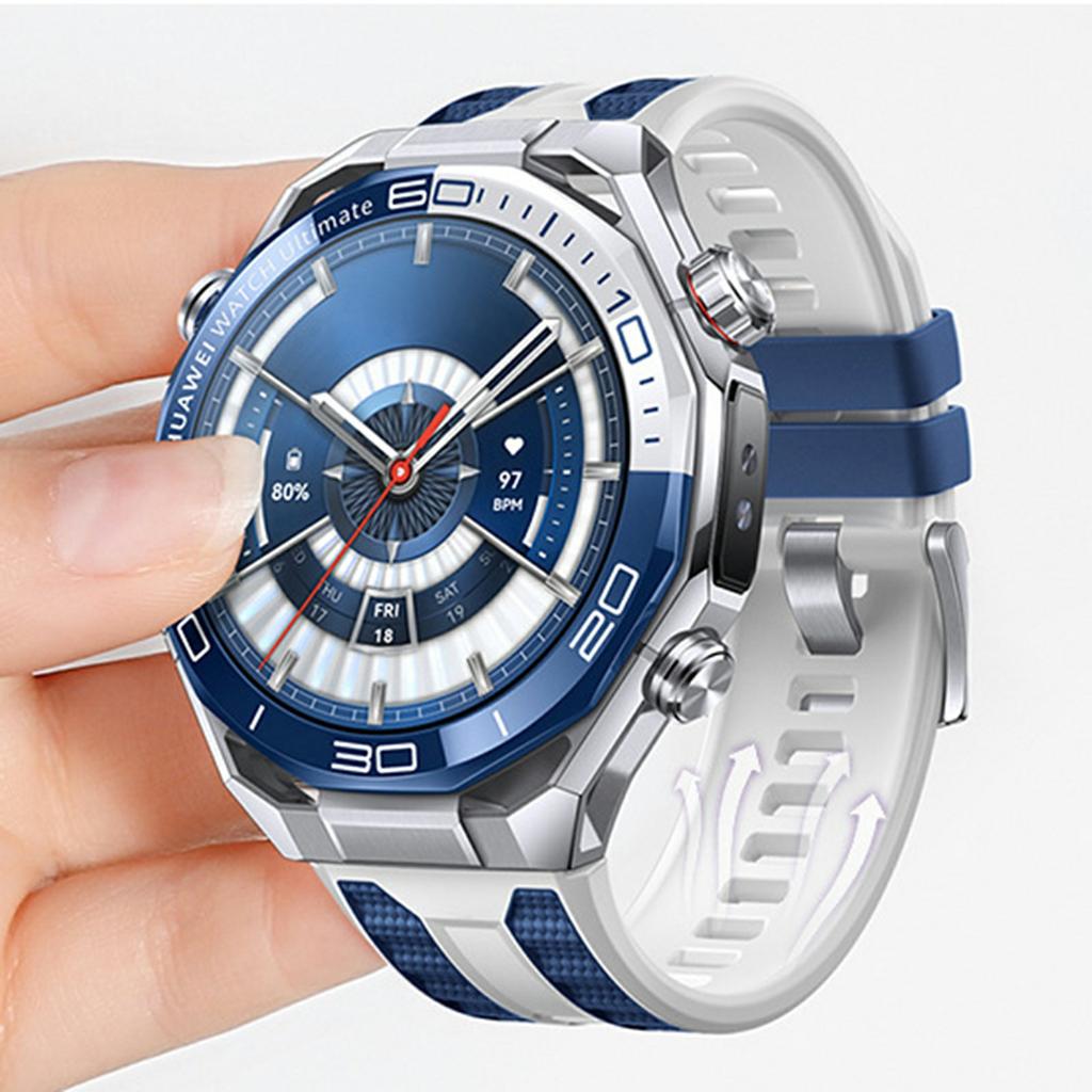 22mm Dual Color Watch Band for Huawei Watch GT 5 Pro/5/4/ 46mm/Watch 4 Quick Release Silicone Strap