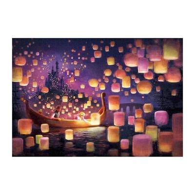 Tenyo In 1000 Piece Jigsaw Puzzle Disney Rapunzel On the Tower Light with a Wish Comes with Glue and Spatula Service Card Included [Made Japan]