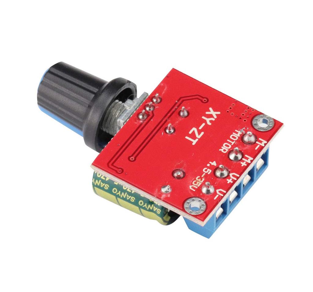 VKLSVAN 3pcs PWM Speed Controller 5A Mini Motor DC 5V-35V Speed Controller Switch LED Dimmer