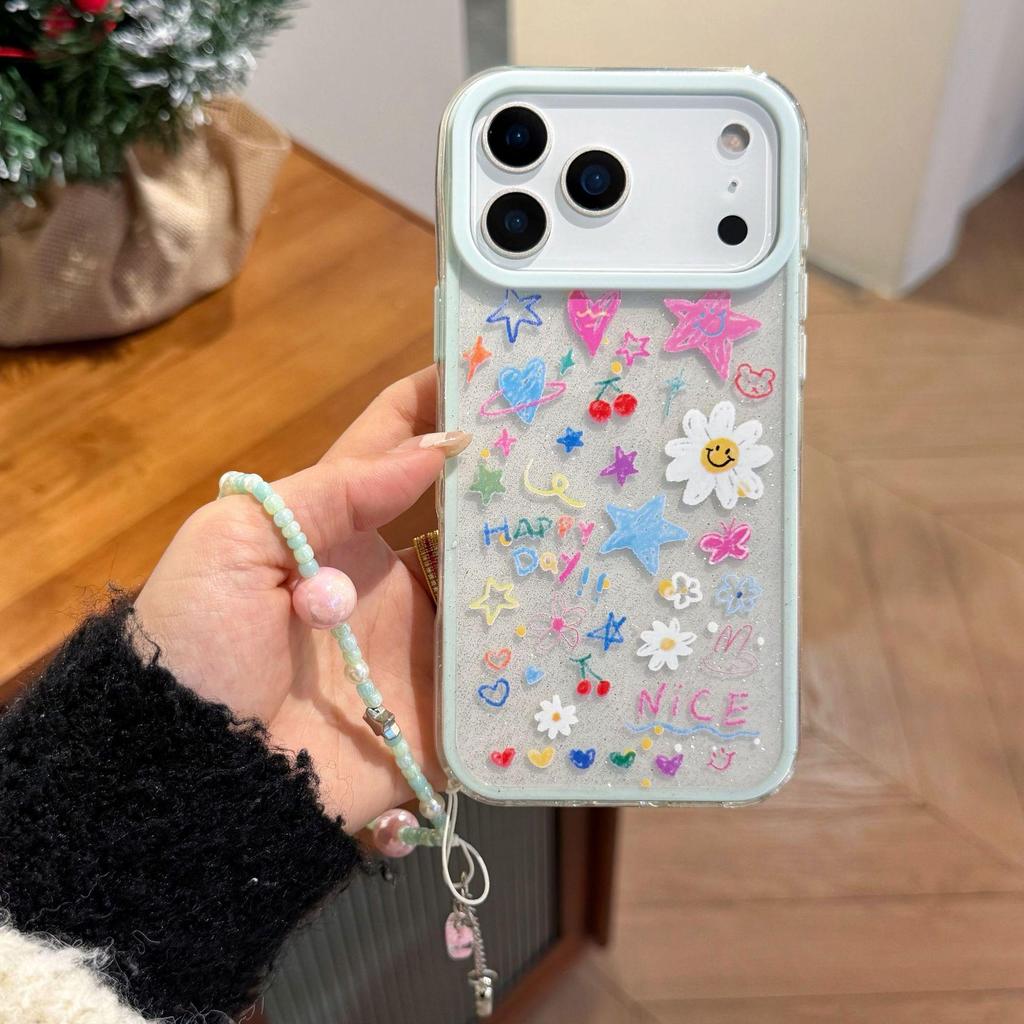 Graffiti Flowers 2-in-1 Drop-Proof Protective Case for iPhone 17 Pro Max