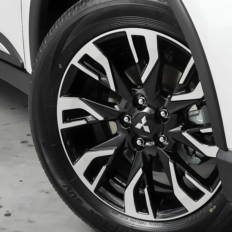 4 Stück 60mm Auto Radkappe Radnabendeckel Emblem für Mitsubishi Asx Outlander Lancer 10 3 L200 Xpander Pajero 4 Montero V73 Triton