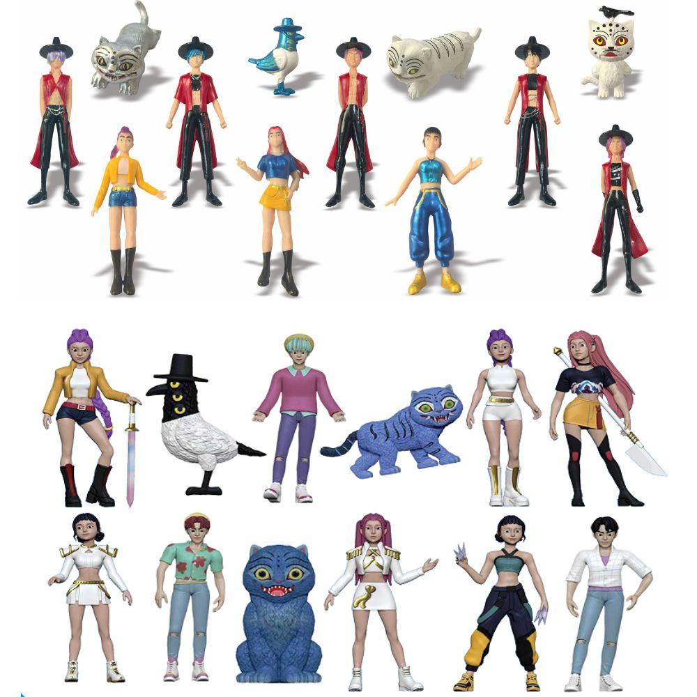 12 Stück/Set Kpop Dämonenjäger Actionfigur Spielzeug Derpys Tiger Rumi Mira Zoey Sussy Figur Puppe Für Fans Spielzeug Geschenke