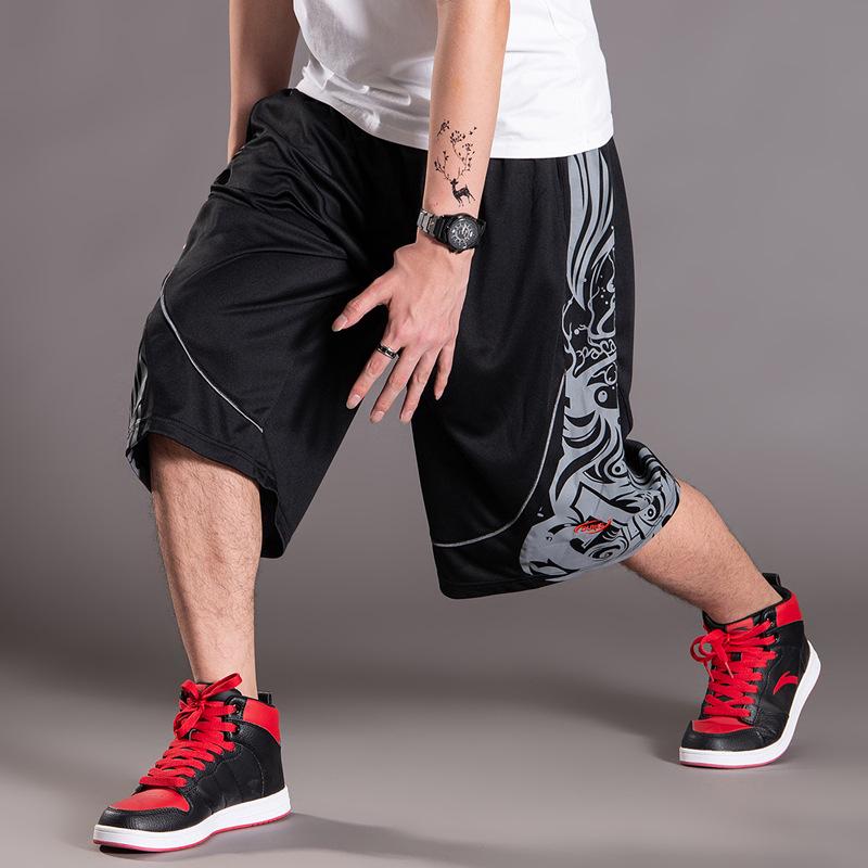 350 Jin Herren-Basketballhose, Übergröße, lockere Passform, für den Sommer