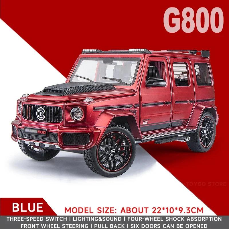 

1:24 Mercedes Benz BRABUS G800 High Simulation Diecast Metal Alloy Model car Sound Light Pull Back Collection Toy Gift