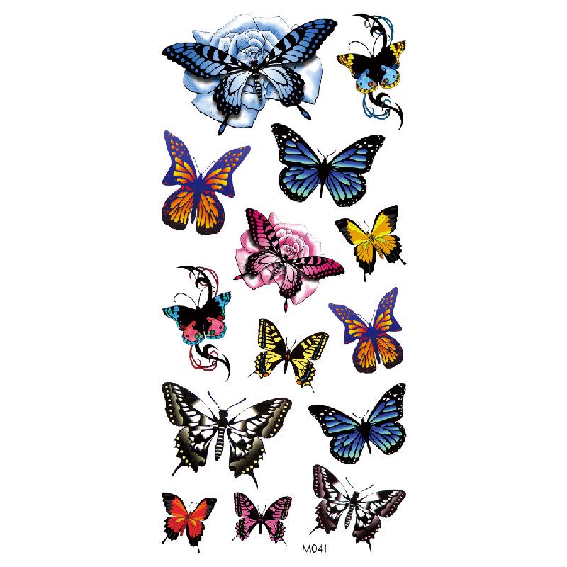 Realistic Bright Animal Totem Waterproof Rose Tattoo Stickers