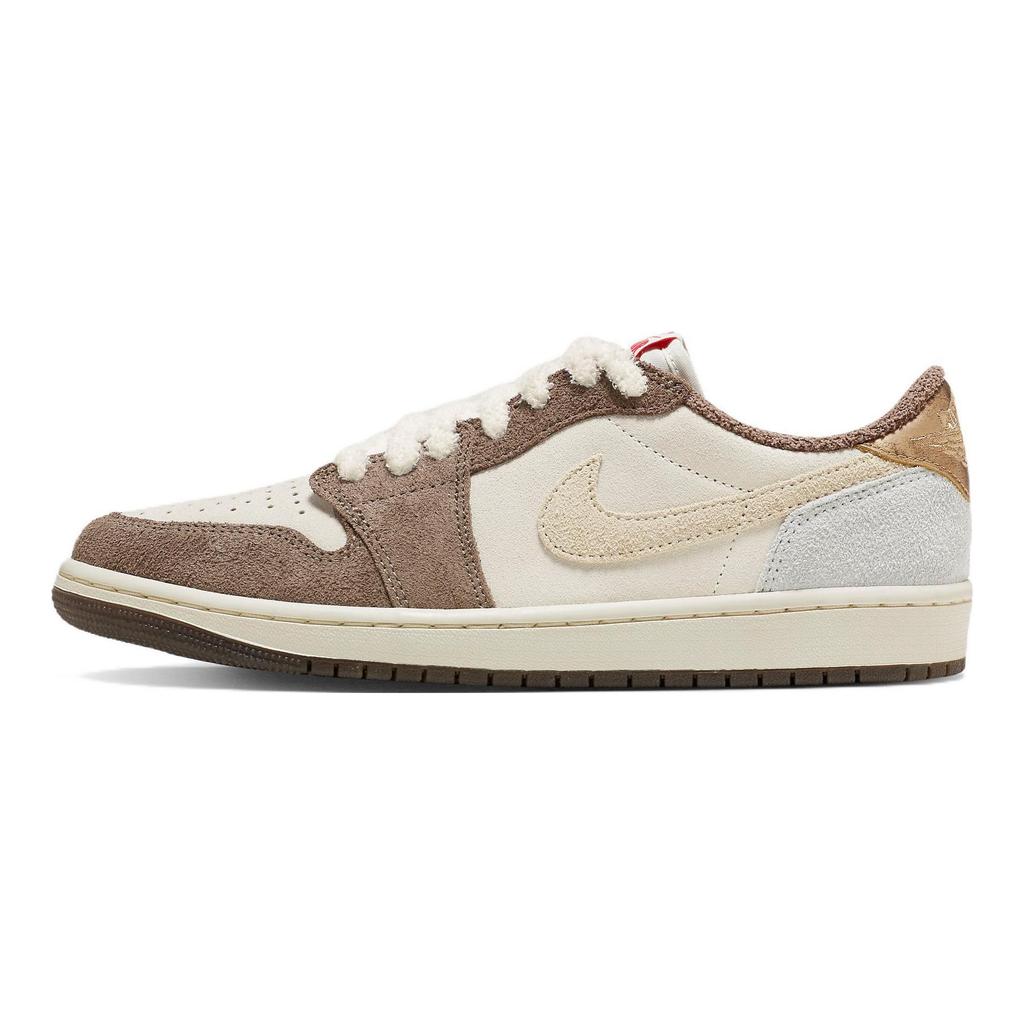 Unisexové tenisky Air Jordan 1 Retro Low OG Rok králíka Hnědé Palomino Metalická-zlatá DV1312-200