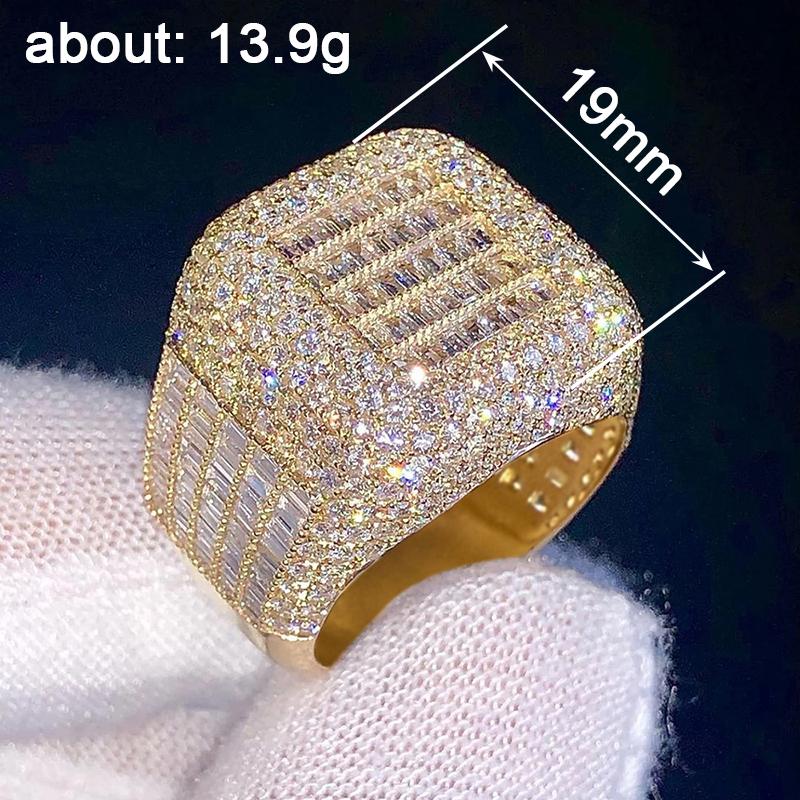 Xiaomi Huitan Luxury Geometric Women Ring Gold Color Fashion Wedding Lady Accessories with Shining CZ Noble Gorgeous Party Jewelry