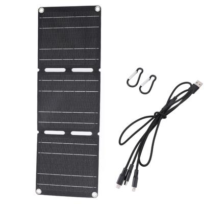 30W Solar Panel Dual USB Output IP68 Water Resistant Portable Foldable Solar Charger with 1 To 3