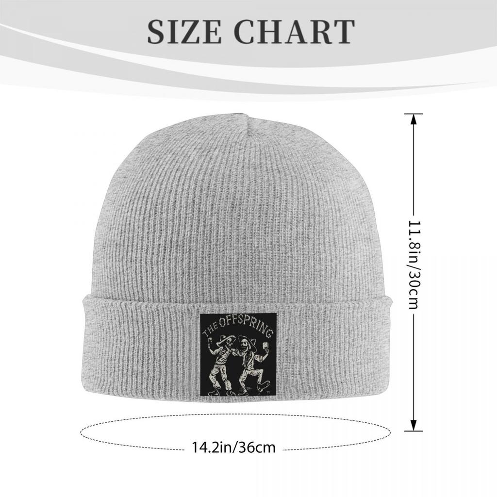 Punk The Offspring Warm Knitted Cap Winter Knit Bonnet Hat Skullies Beanies Hip Hop Caps for Unisex