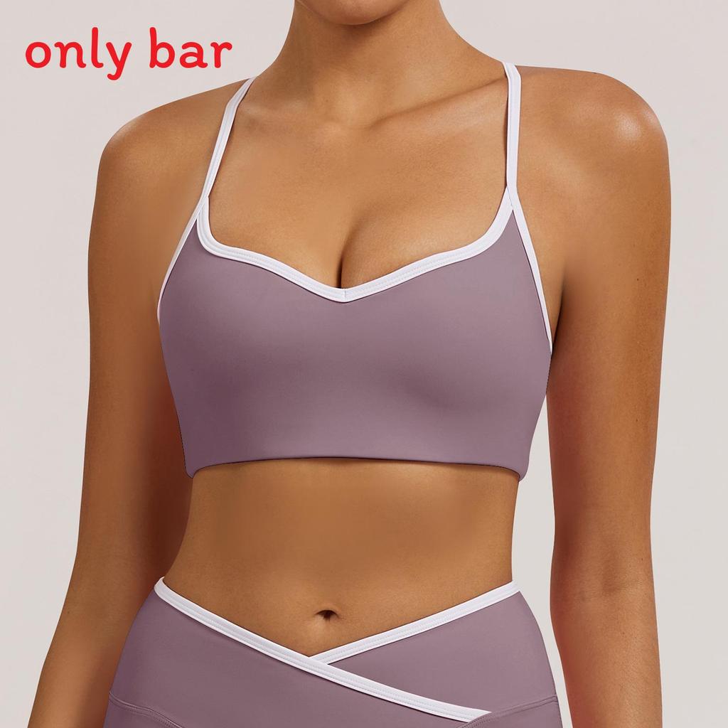 Yoga Sports Bra For Women With Quick Dry Fabric Mesh Back Support For Running And Fitness