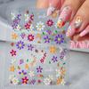 Sweet Small Fresh Flower Nail Art Sticker Summer Spring Self-Adhesive Nail Decals for Nails Decoration