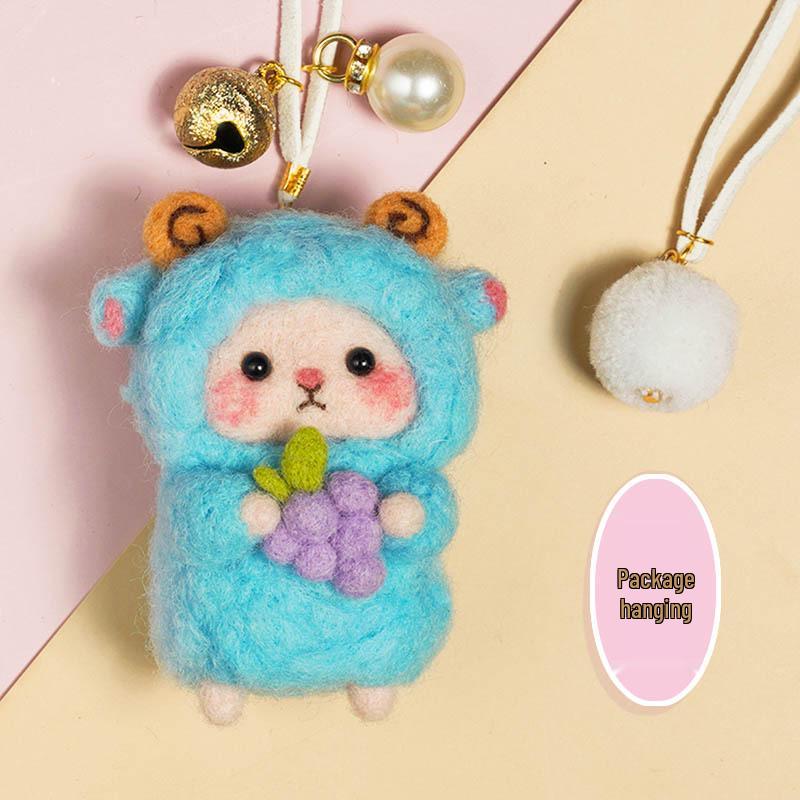 Kit Artizanal DIY Oaie din Pâslă de Lână - Ornament Handmade & Antistres