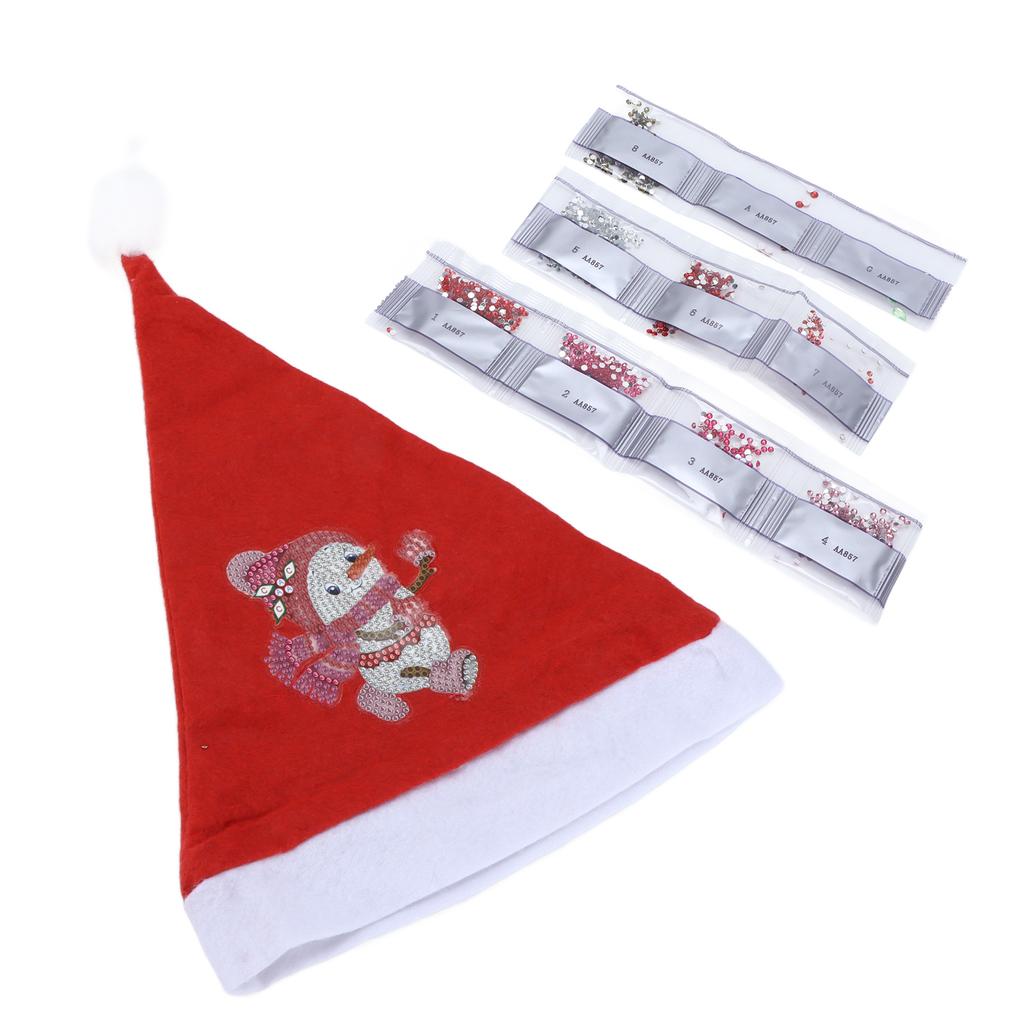 Christmas Hat DIY Hand Made Diamond Painted Christmas Hat Classic Party Decoration