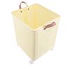 Foldable Laundry Basket with 4 Wheels Space Saving Portable Storage Hamper for Clothing Toys Home Sundries