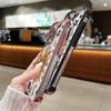 Retro Sun Star Pattern Electroplate AntiDrop Phone Case For iPhone 16 Pro Max 15 14 Plus 13 12 11 17 Air 16E Transparent Cover