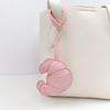 Handmade Leather Croissant Women'S Bag Charm Keychain - Cute Food Backpack Pendant Couple Friend Jewelry Gift