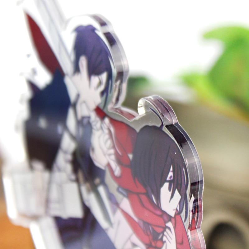 Figura de anime attack on titan, suporte de acrílico, modelo de brinquedo, figuras de ação levi ackerman, decoração, amantes de anime, presentes de aniversário