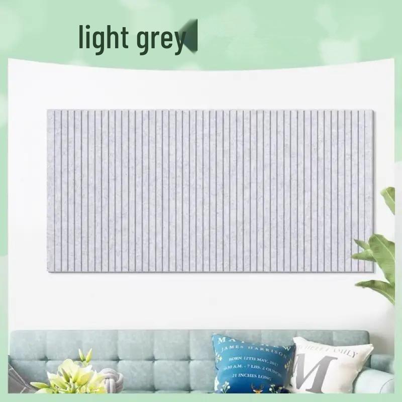 Grooved Felt Wall Sticker Stripes - No-Drill Decorative Panel for Classroom & Living Room.