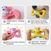 Squeaky Monkey Dog Toy Latex Monkey Shape Puppy Chew Toy Interactive Dog Teething Toy for Aggressive Chewers Teeth Cleaning Tug-of-War