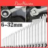 Wrench Chrome 6mm32mm Vanadium Steel Metric Fixed Head Spanner Ratchet