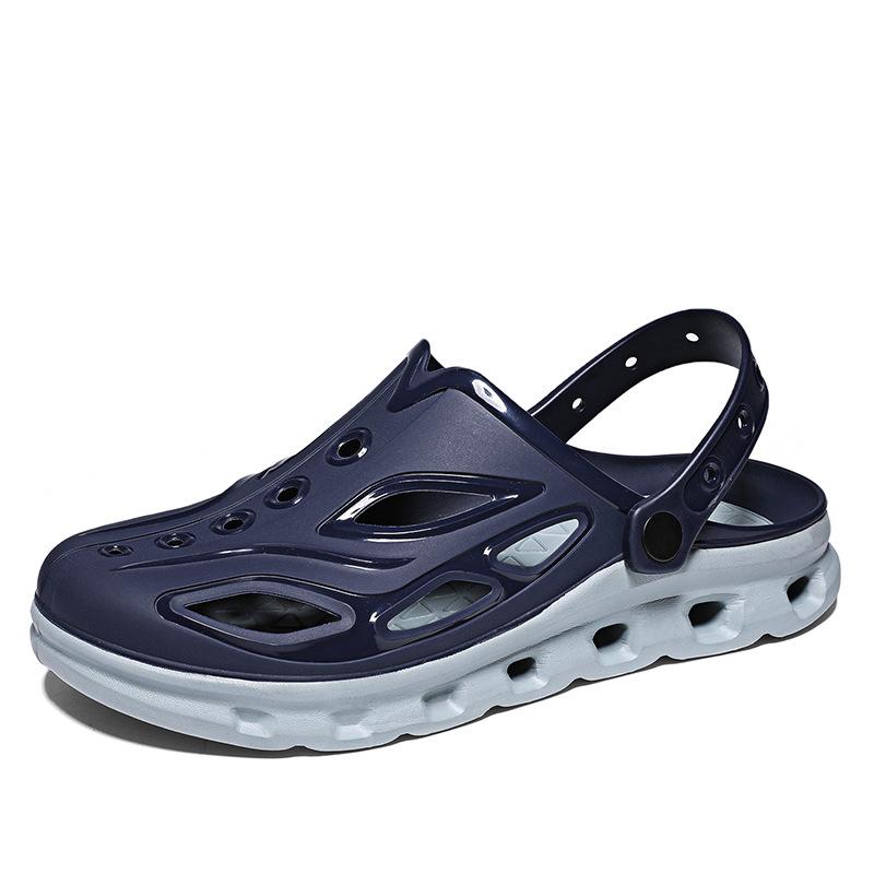 Foreign Trade Summer Home Wear Casual Simple Hole Shoes Non-slip Wear-resistant Thick-soled Slippers Seaside Beach Shoes