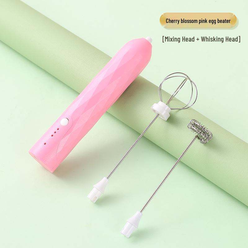 Wireless Mini Electric Egg Beater - Three-Speed Adjustable Handheld Whipping Mixer