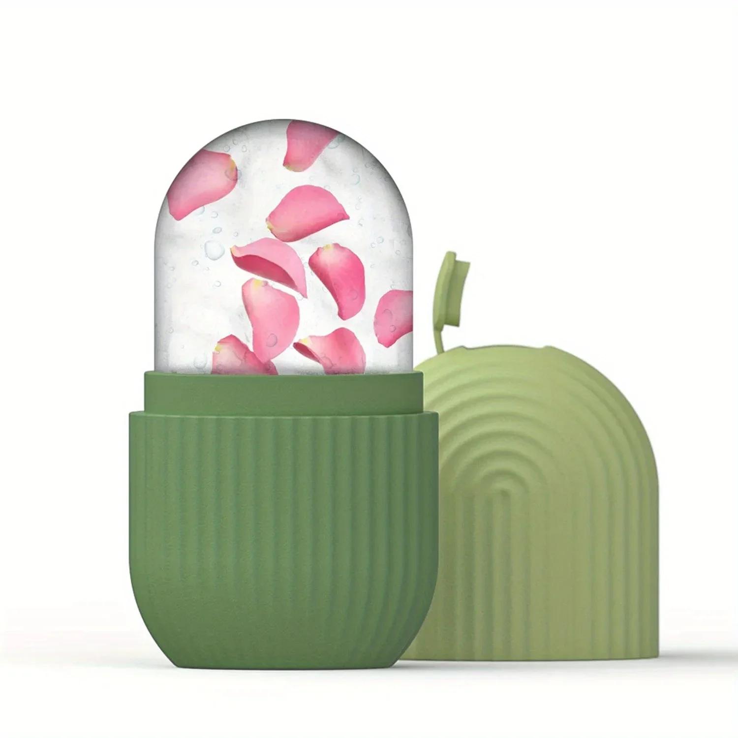 

Ледяной ролик для лица и глаз Массаж лица Силиконовая форма для льда для лица Красота Отек Облегчение Массажер для лица Инструменты для ухода за кожей