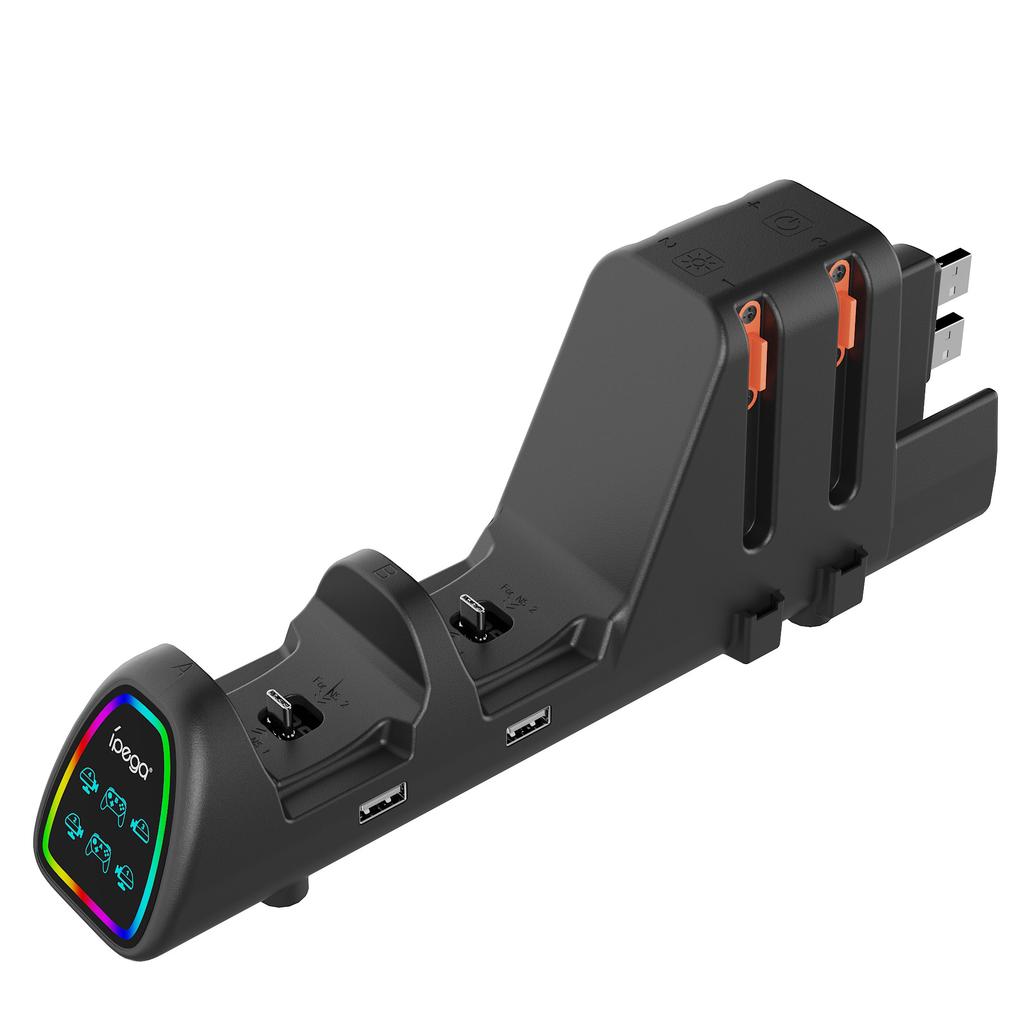 IPEGA PG-SW2187 10 in 1 RGB Charging Dock for Nintendo Switch/Switch 2 Joypad and Pro Controllers