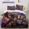 3D Printed Anime Black Clover Bedding Set for Children's Boy Girl , Duvet Cover Pillowcase (2/3piece Set), Children's Gift